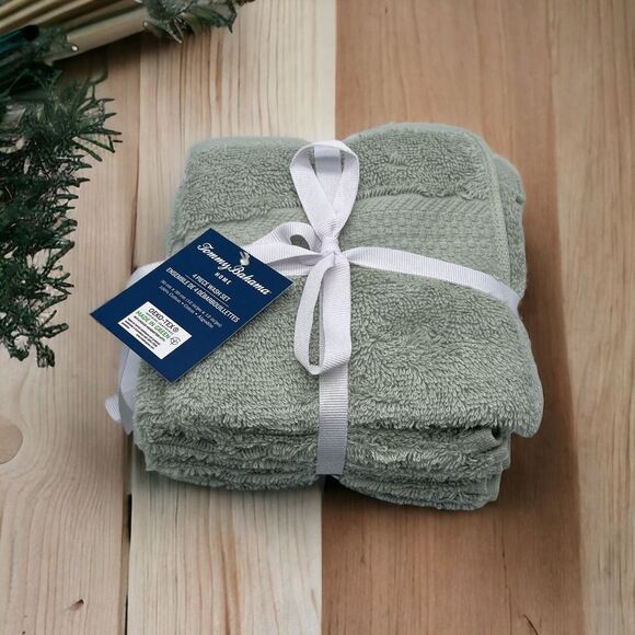 Tommy Bahama Heron Solid Bath Towel Set Of 8 - Picture 3 of 3